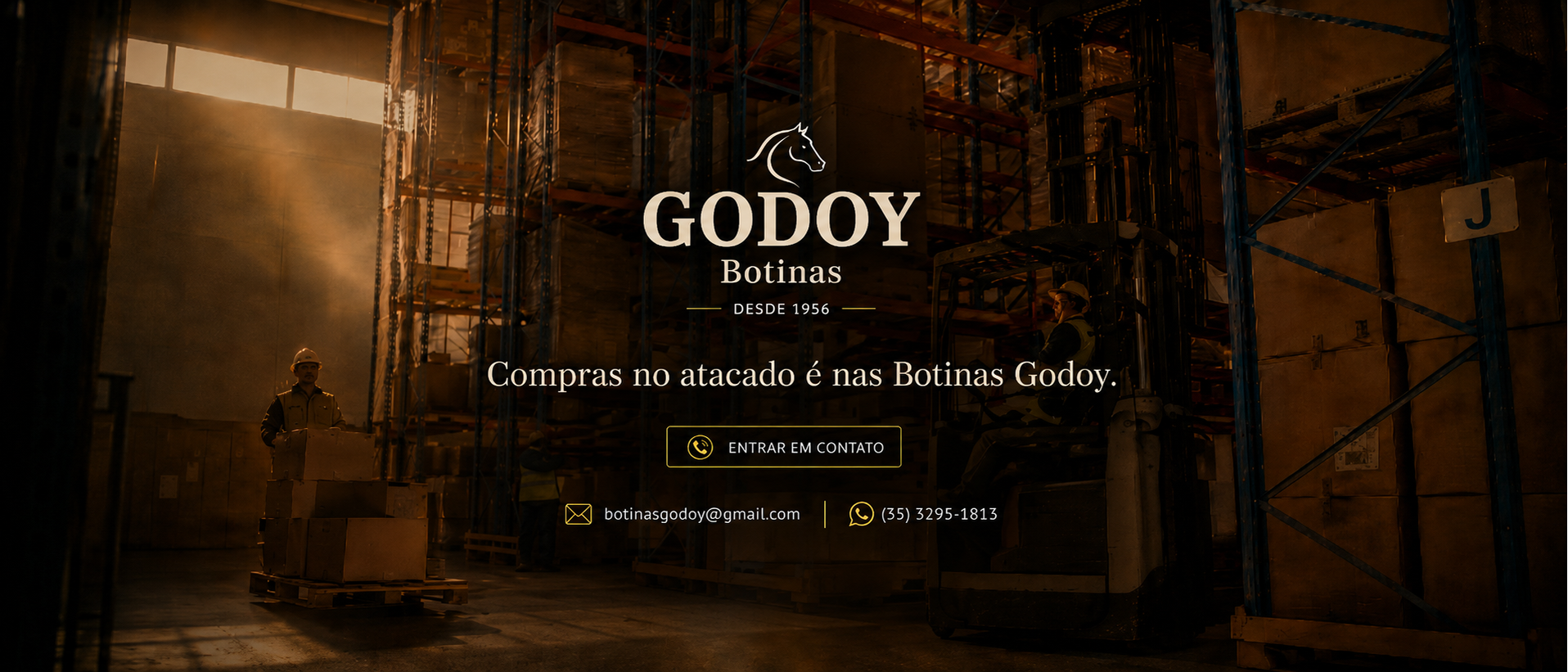 Compras no atacado e contato da Botinas Godoy